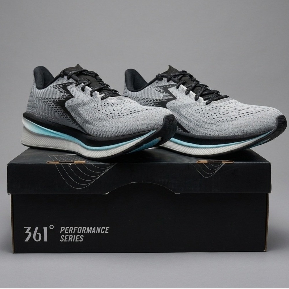 361 Degrees Centauri Wide Women's Running Shoes Oyster Mushroom Black Sz 10D NIB